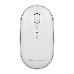 Phoenix rebble ratn inalambrico bluetooth y 2.4 ghz hasta 3 dispositivos con receptor usb clic silencioso para porttil notebook 