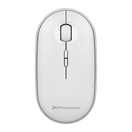 Phoenix rebble ratn inalambrico bluetooth y 2.4 ghz hasta 3 dispositivos con receptor usb clic silencioso para porttil notebook 