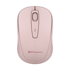 Phoenix m250 ratn inalmbrico 2.4 ghz receptor usb hasta 1600 dpi compatible con pc mac porttil color rosa