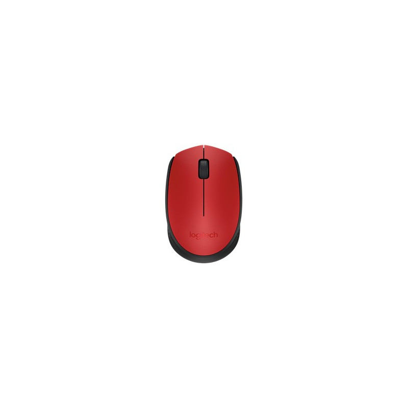 Mouse raton logitech m171 optico wireless inalambrico rojo