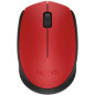 Mouse raton logitech m171 optico wireless inalambrico rojo