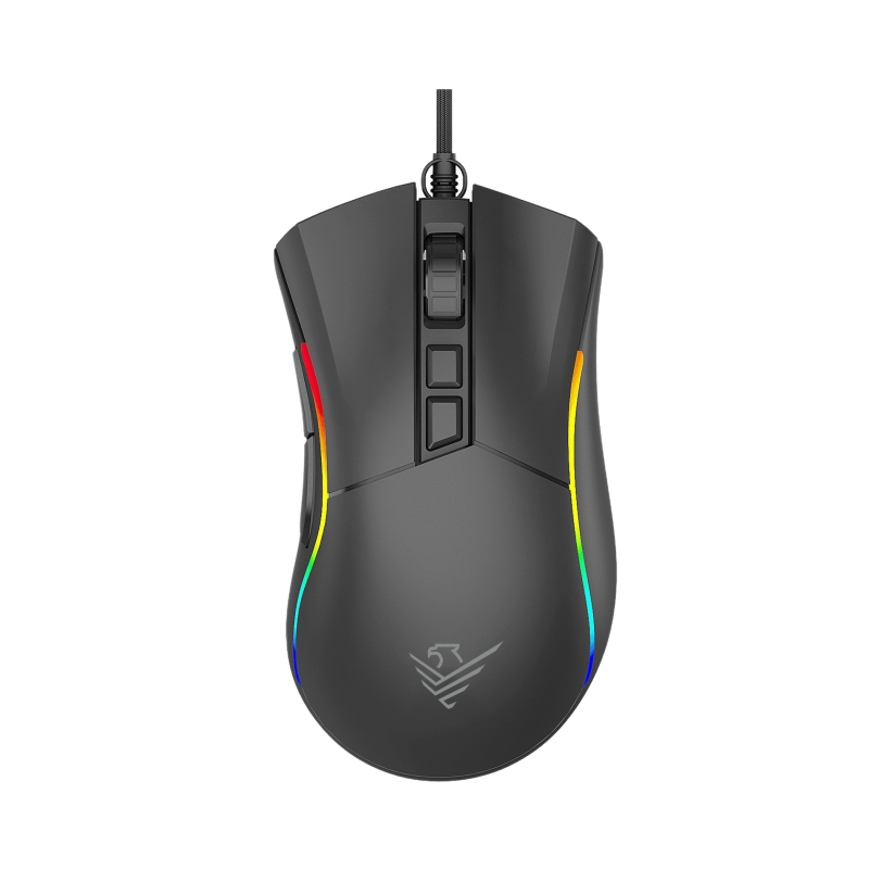 Ratn gaming phoenix void 12000 dpi de alto rendimiento negro rgb usb