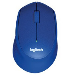Mouse raton logitech m330 optico wireless inalambrico silent plus azul