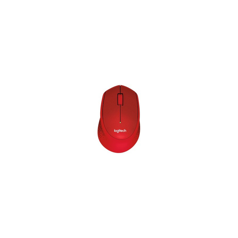 Mouse raton logitech m330 optico wireless inalambrico silent plus rojo