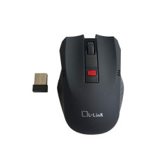 RATON OPTICO L-LINK WIRELESS USB NEGRO