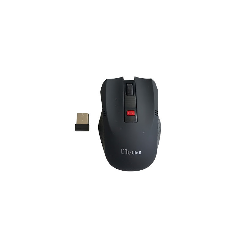 RATON OPTICO L-LINK WIRELESS USB NEGRO