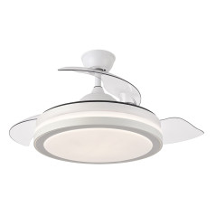 Ventilador dc esparta 72w 6120lm blanco 3 aspas desp. 107d 3 colores c - remoto+ temporizador+memoria
