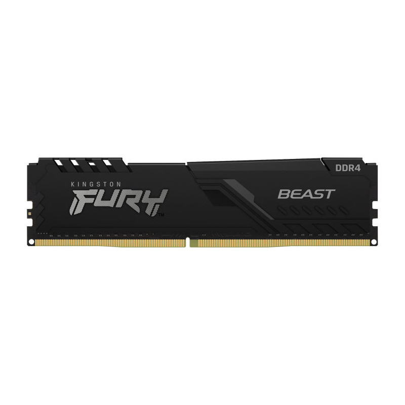 Memoria ram ddr4 8 gb kingston - 3200mhz - pc4 - 25600 - fury beast - negro