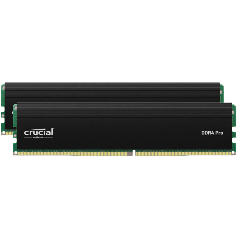 Memoria ram ddr4 64gb 2x32gb crucial pro -  dimm - 3200 mhz - pc4 25600 - cl22