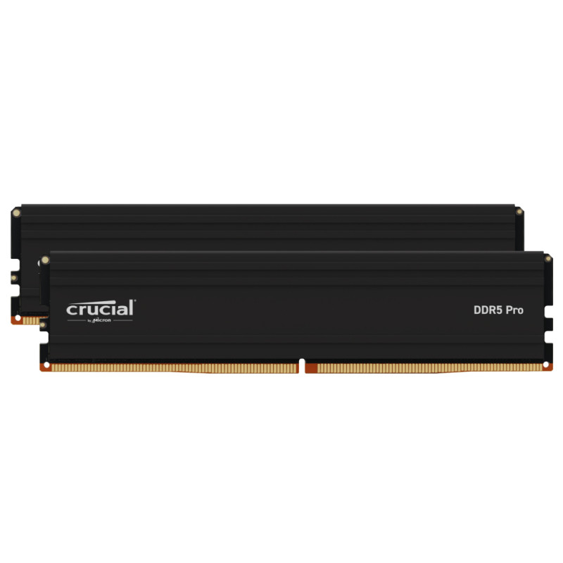 Memoria ram ddr5 32gb 2x16gb crucial pro -  dimm - 5600 mhz - pc5 44800 - cl46