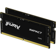 Memory ram ddr5 32gb 2 x 16gb kingston - top - 5600mhz - pc5 44800 - fury impact - cl40 - 1.1v