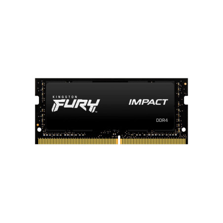 Memoria ram ddr4 32gb kingston - 3200mhz - pc4 - 25600 - fury impact - sodimm - negro - 1.2v
