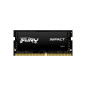 Memoria ram ddr4 32gb kingston - 3200mhz - pc4 - 25600 - fury impact - sodimm - negro - 1.2v