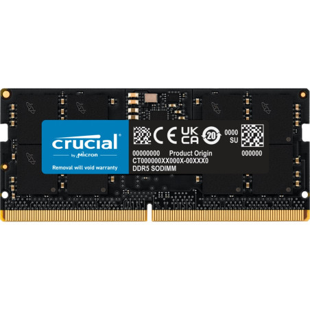 Memory ram ddr5 16gb crucial - tops - 4800 mhz - pc5 38400 cl40