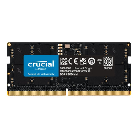 Memoria ram ddr5 16gb crucial - tops - 5600mhz - pc5 44800 - cl46 - 1.1v