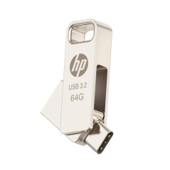 Memoria usb 3.2 - usb tipo c hp 64gb x206c otg