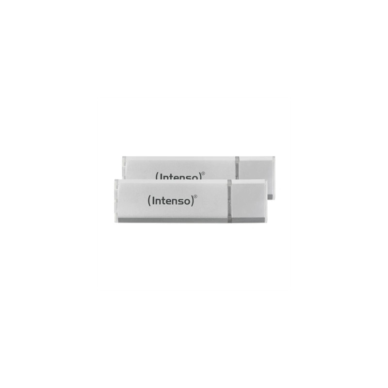 Memoria usb 3.2 intenso ultra 64gb pack 2 unidades aluminio