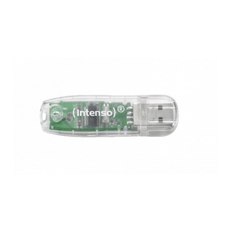 Memoria usb 2.0 intenso rainbow 32gb transparente