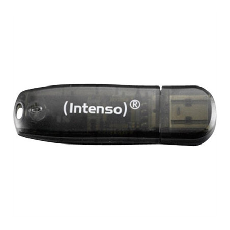 Memoria usb 2.0 intenso rainbow 16gb negro