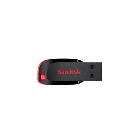 Memoria usb 2.0 sandisk 16gb cruzer blade rojo