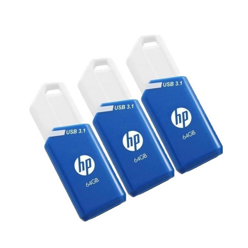 Pack of 3 memory usb 3.1 hp x755w 64gb