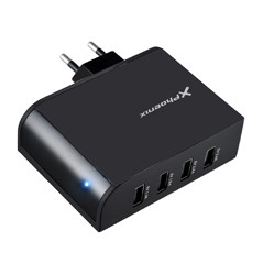 Cargador de pared 5.1v de 4 entradas usb 2.1a