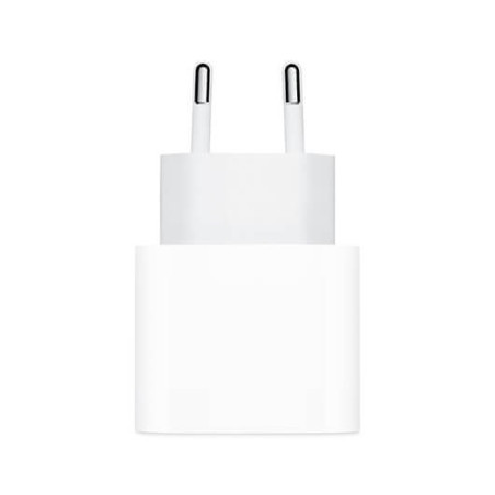 Cargador original apple 20w usb type c fast carga - blanco - no incluye cable