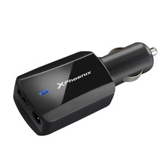 Cargador adaptador universal 90w phoenix phlaptopcarcharger para coche - vehiculo -  mechero para portatil - netbooks -  puerto 