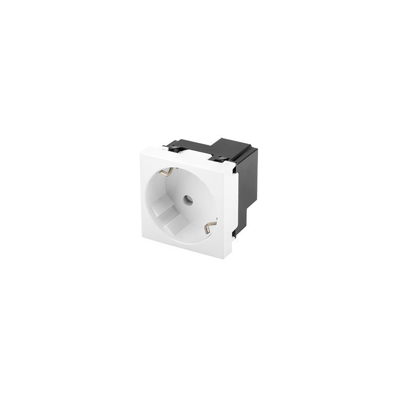 Roseta pared lanberg 230v schuko 16a toolless blanco
