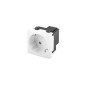 Roseta pared lanberg 230v schuko 16a toolless blanco