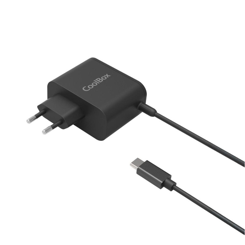Adaptador rapid cargador de corriente coolbox gan usb - c 65w