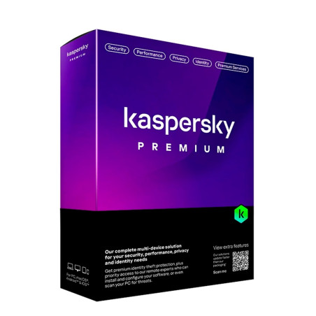 Antivirus kaspersky premium 5 dispositivos 1 ao en caja