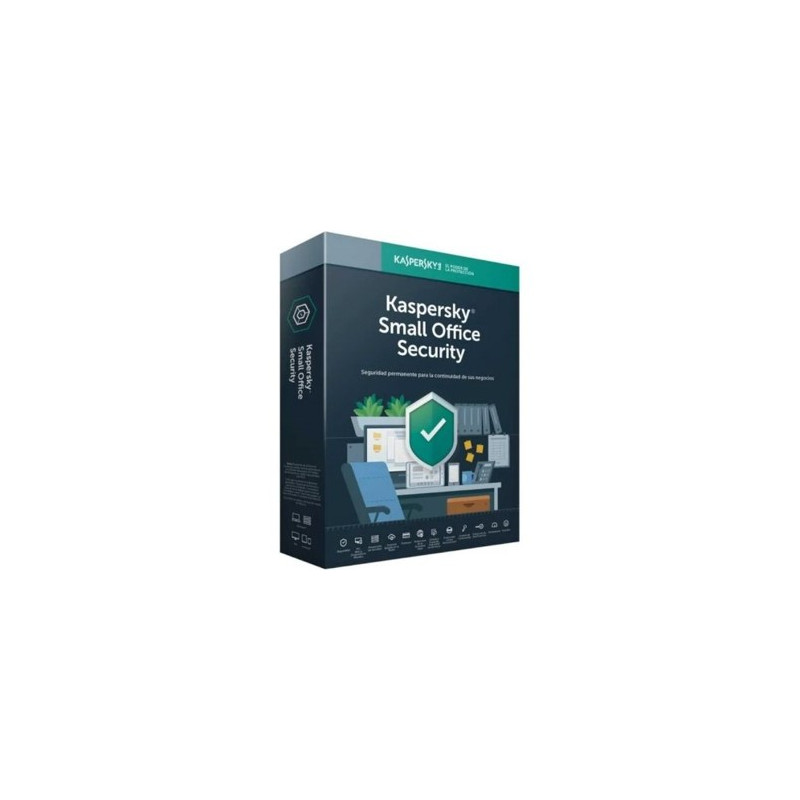 Antivirus kaspersky small office security servidor + 5 usuarios 1 ao en caja