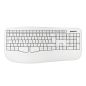 Phoenix k201 teclado ergonmico inalmbrico 2.4ghz blanco