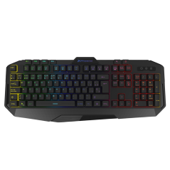 Teclado gaming phoenix con cable luz rgb 9 modos de iluminacin 4 botnes macro 12 teclas multimedia
