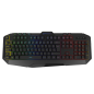 Teclado gaming phoenix con cable luz rgb 9 modos de iluminacin 4 botnes macro 12 teclas multimedia