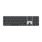 Teclado apple magic keyboard inalambrico touch id + numeric teclas negras
