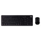 Kit teclado + mouse raton nilox wireless inalambrico negro