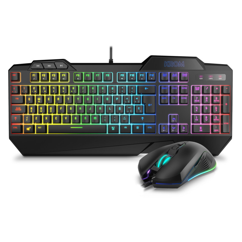 TECLADO+RATON KROM KRUSHER RGB
