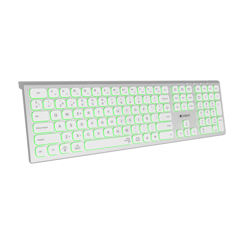 Teclado subblim master iluminado ext inalambrico
