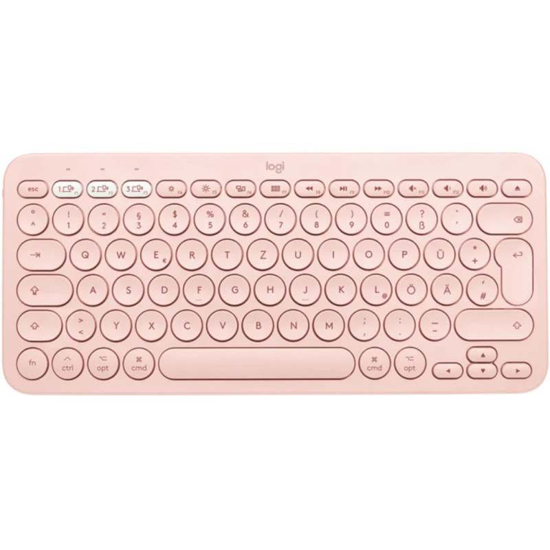 Teclado logitech k380 multi - device bluetooth rosa espaol