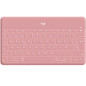 Teclado logitech keys to go wireless inalambrico para iphone ipad y apple tv blush