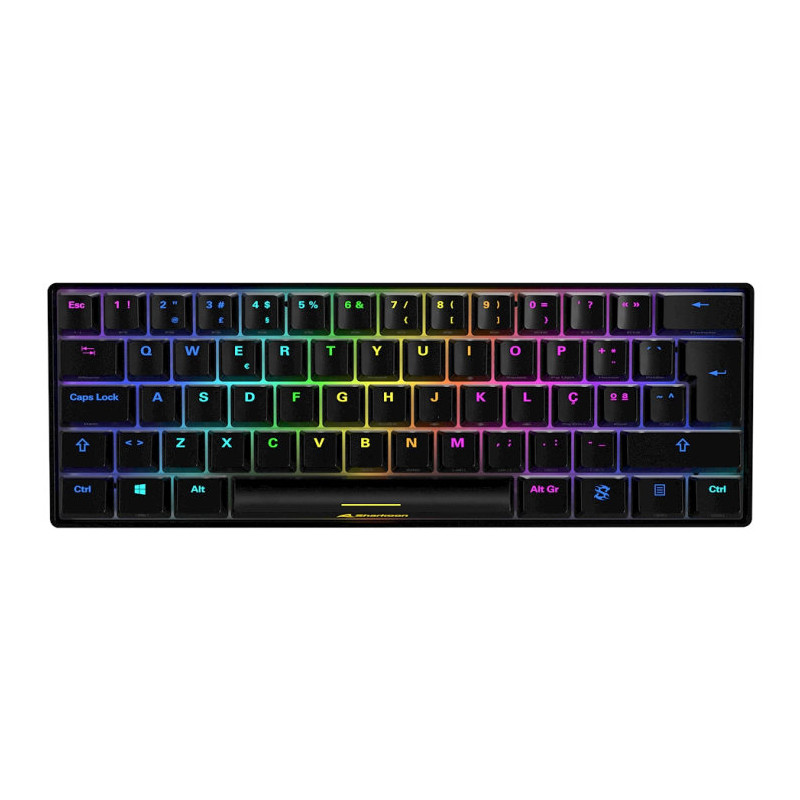 Teclado gaming sharkoon skiller sgk50 s4 kailh red negro portugues
