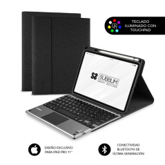 Funda + teclado subblim para ipad pro 11 pulgadas negro - gris