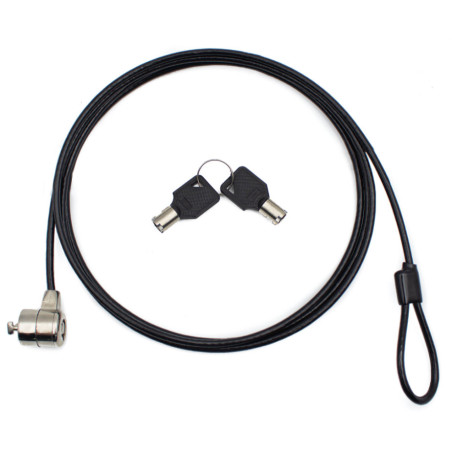 Cable seguridad para portatol nilox con llave 1.8m
