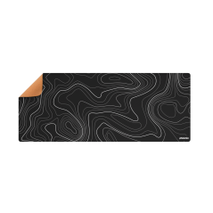 Alfombrilla phoenix stratos para ratn escritorio negra 90 x 40 cm con base de corcho y superficie cuero pu