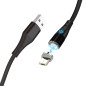 Cable de carga rpida 3a y datas - magntico - micro usb - 1 m