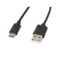 Cable usb lanberg 2.0 macho - usb type c macho 1.8m negro