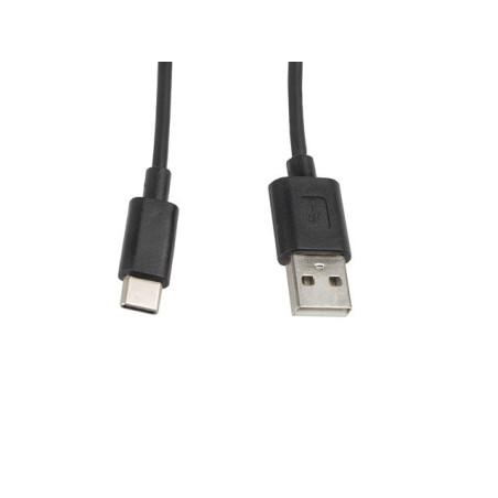 Cable usb lanberg 2.0 macho -  usb tipo c macho 1m negro