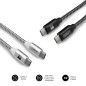 Cable de datas subblim usb type c pack 2 negro y plata